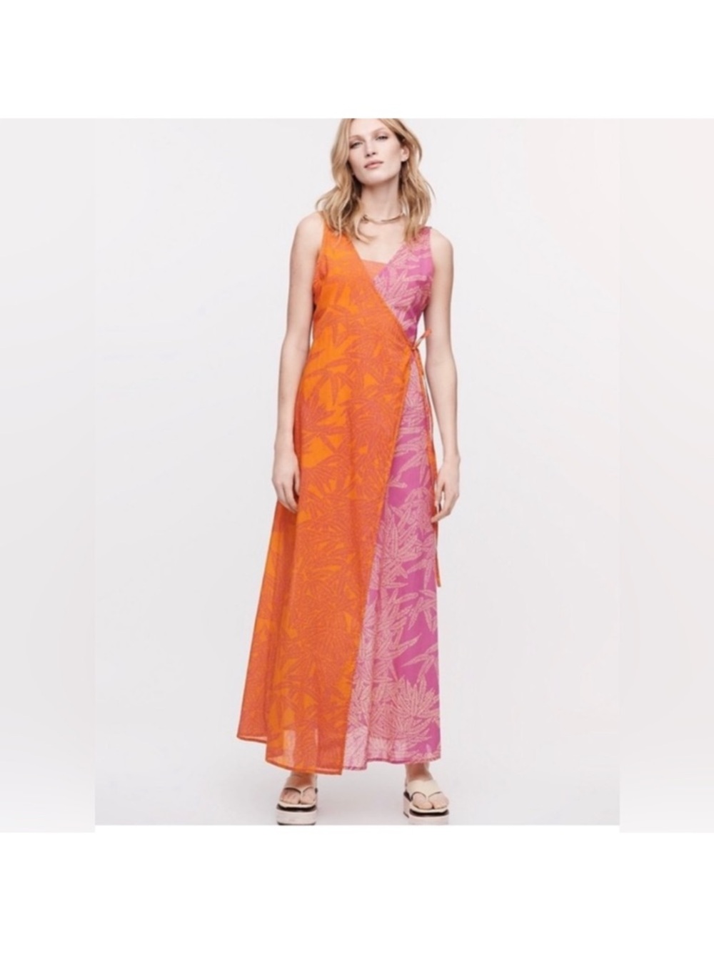 DVF x Onia Grace Wrap Beach Pool Maxi Dress Cover-Up NEW Diane Von Furstenberg
